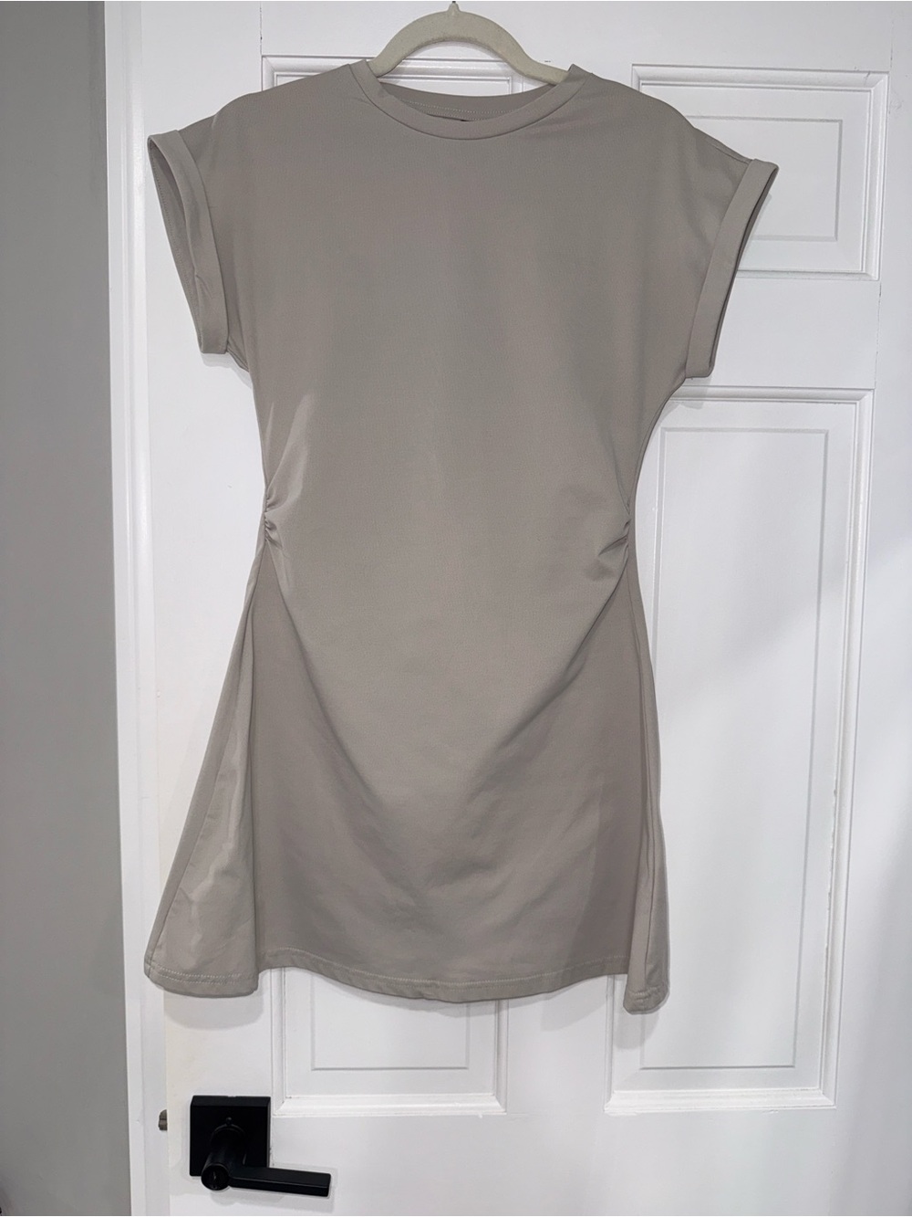 Mini t-shirt dress luxe fabric